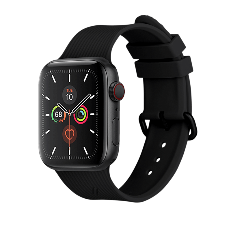 Ремешок Native Union для Apple Watch 44мм, cиликоновый, черный